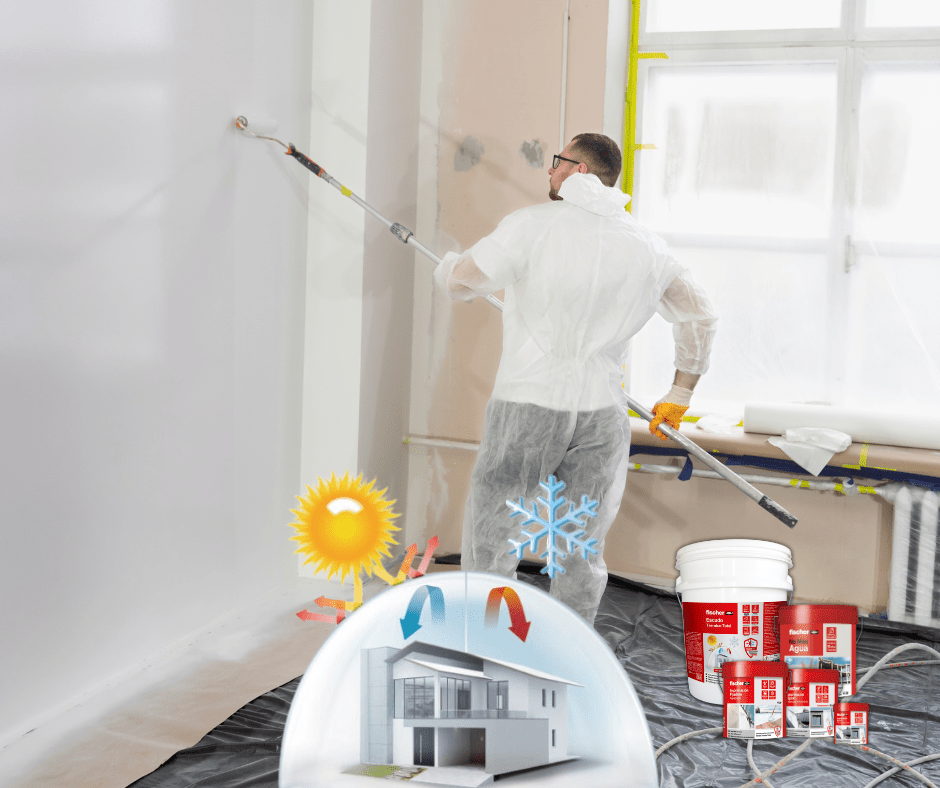¿Cómo aplicar pintura térmica para maximizar su efecto aislante? - fischer Shop