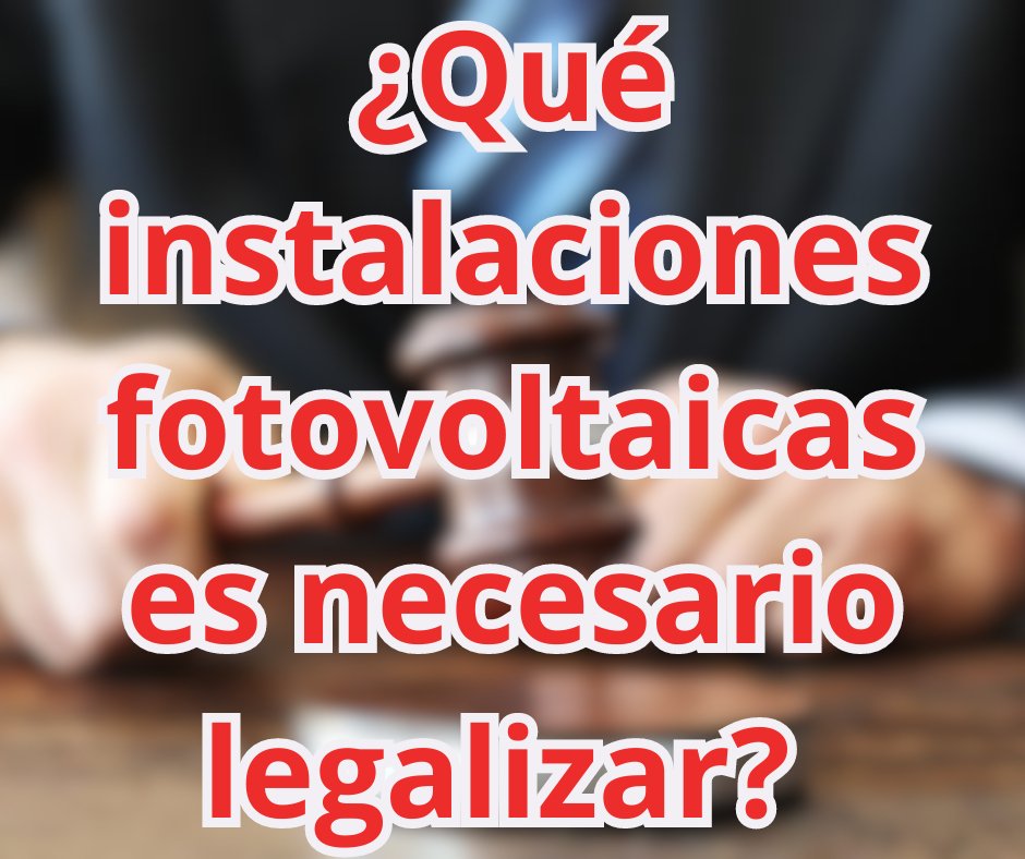 ¿Qué instalaciones fotovoltaicas es necesario legalizar? Análisis del Real Decreto 244/2019 - fischer Shop