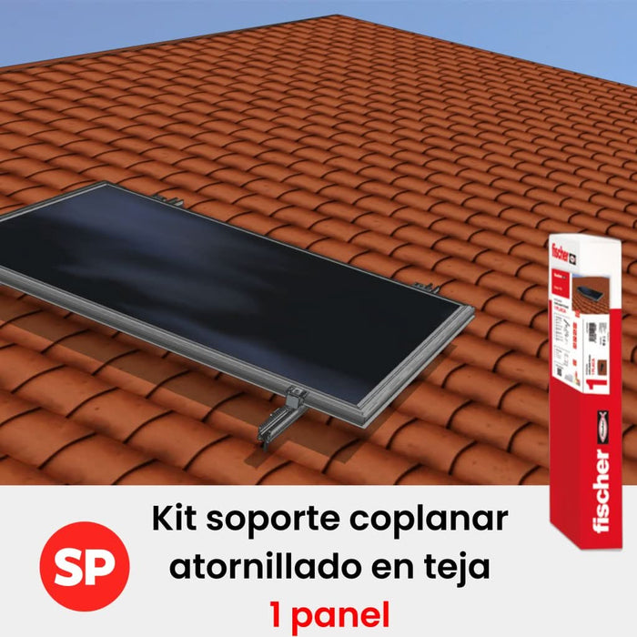 Kit soportación fischer 1 Panel en coplanar atornillado para cubierta de teja - fischer Shop