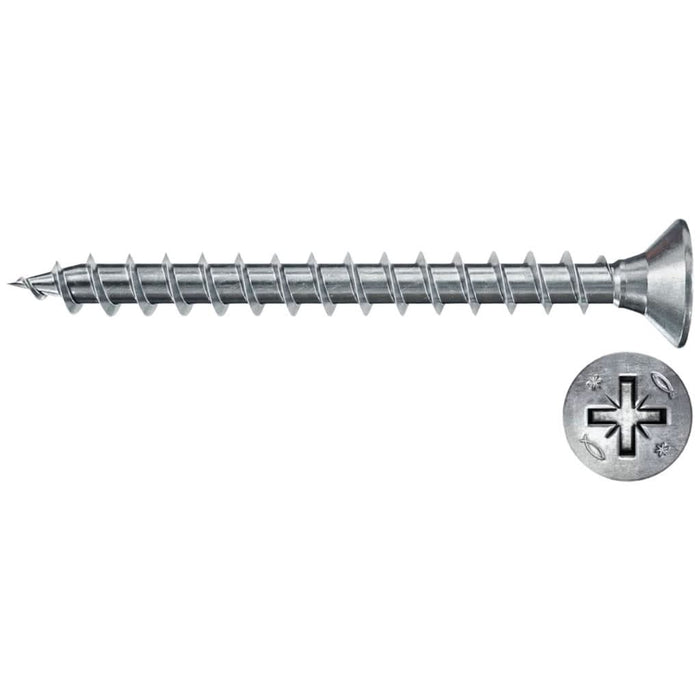 Tornillos PowerFast II Avellanados Pozidriv fischer (200 uds) | Agarre y Rendimiento Superior - fischer Shop