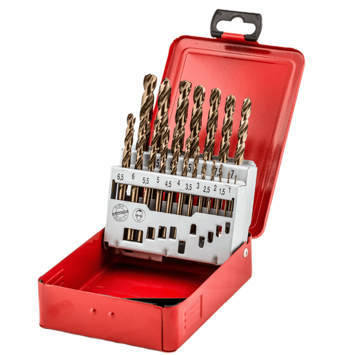 Estuche de Brocas para Metal HSS-G con Aleación de Cobalto 5% Co DIN338 1-10 mm (19 piezas) de fischer - fischer Shop