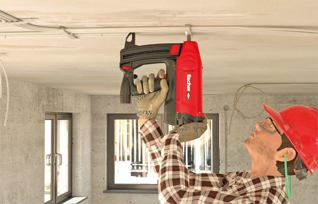 Clavos Disparo de Alto Rendimiento 22mm para clavadora eléctrica de clavos FGC 100, Aptos para Acero, hormigón (> C 30/37), ladrillo Macizo y mampostería, 1.008 uds, Gris - fischer Shop