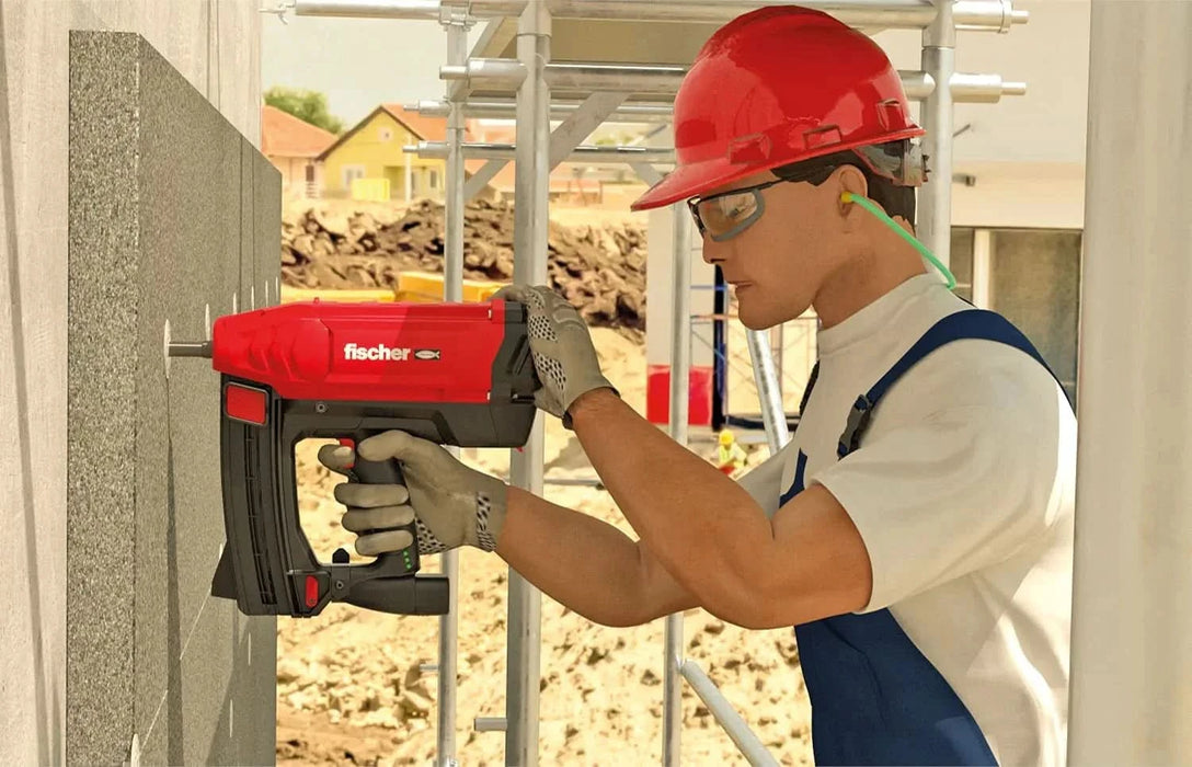 Clavos Disparo de Alto Rendimiento 22mm para clavadora eléctrica de clavos FGC 100, Aptos para Acero, hormigón (> C 30/37), ladrillo Macizo y mampostería, 1.008 uds, Gris - fischer Shop