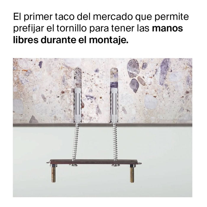 Taco SX Plus 10x80 Largo (Sin Tornillo) Caja 25 uds | Expansión Óptima y Sujeción Segura - fischer Shop