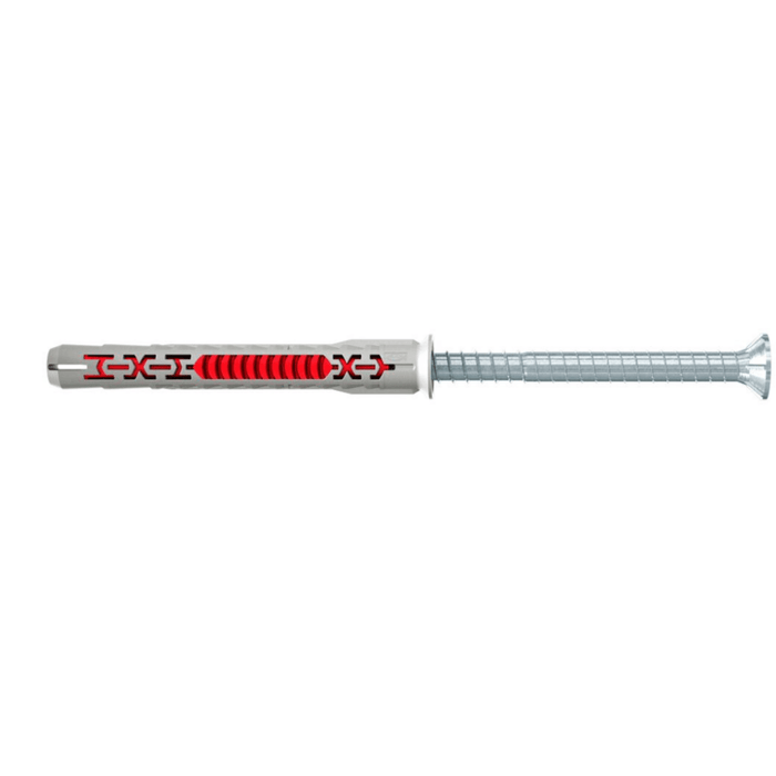 Taco Largo DuoXpand M10 con tornillo acero cincado y cabeza avellanada - fischer Shop