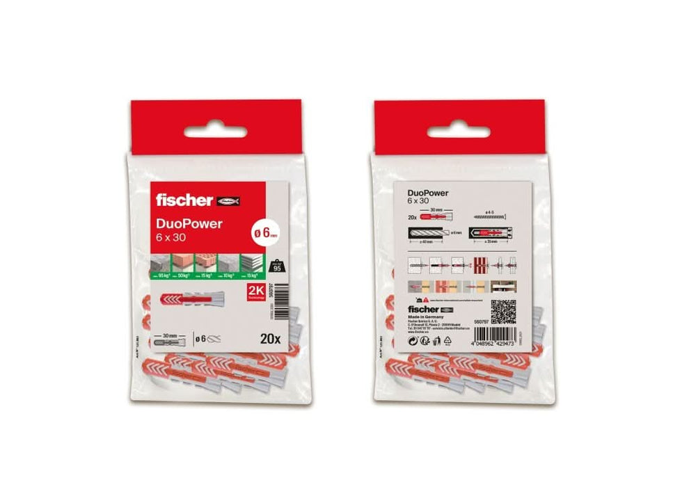 Taco Duopower 6x30 Sin Tornillo - fischer Shop