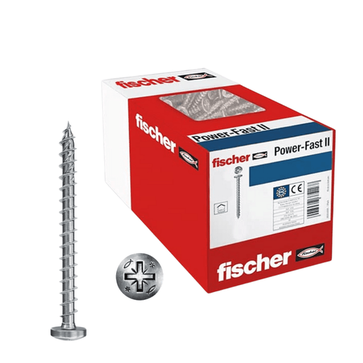 Tornillos PowerFast II Cabeza Redonda Pozidriv fischer | Unión Firme Madera-Metal - fischer Shop