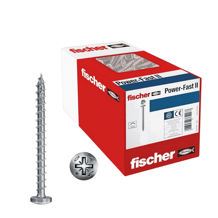 Tornillos PowerFast II Cabeza Redonda Pozidriv fischer | Unión Firme Madera-Metal - fischer Shop
