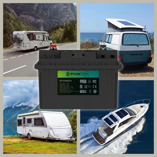 Batería de litio LiFePO4 Pylontech RT12100G31 100Ah 12V con BMS integrado 6000 ciclos - fischer Shop