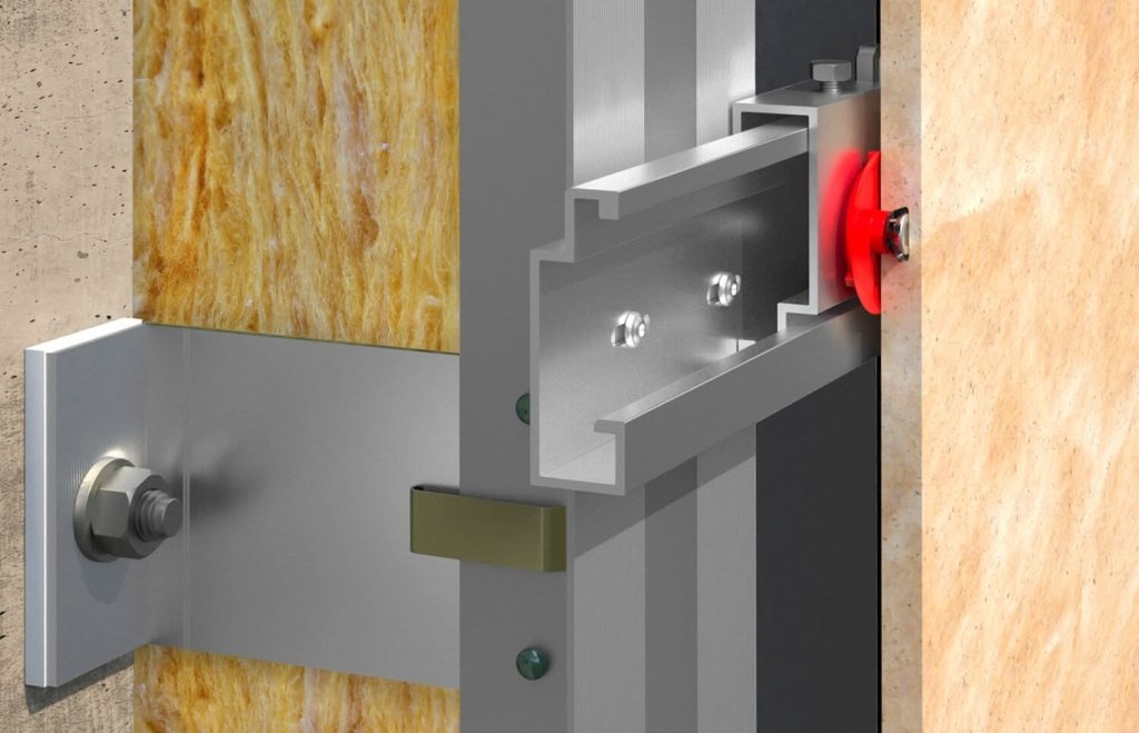 Soporte de pared fischer FLH 80x80x3 mm – Punto fijo AL para fachadas ventiladas - fischer Shop