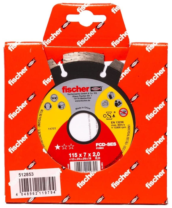 Disco de Corte de Diamante Segmentado fischer FCD-SES – Rendimiento superior - fischer Shop
