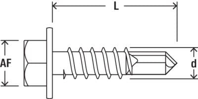 Tornillo Autotaladrante JT 4 - 3H/5 - 5,5x19 fischer para Subestructura ATK (caja 100) - fischer Shop
