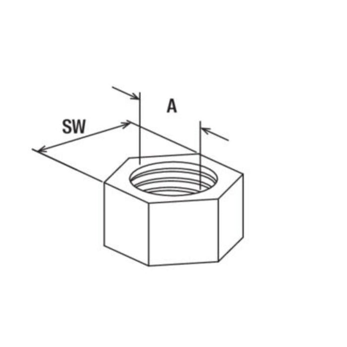 Tuerca Hexagonal Fischer MU M10 – Acero Electrogalvanizado Clase 8 - fischer Shop