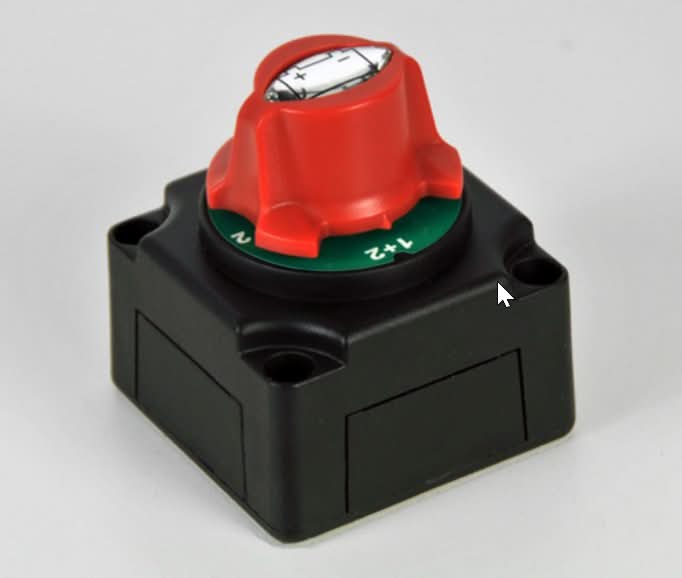 Desconectador baterías 300A - 2 posiciones para 1 baterias. - ELECSUN - fischer Shop