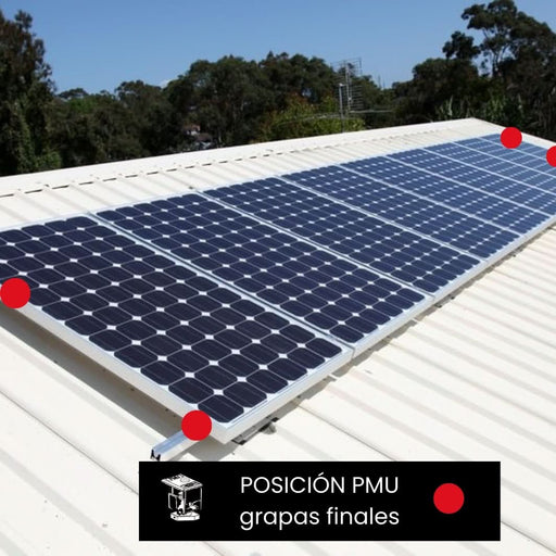 Kit coplanar para cubierta de chapa fischer (Estructura para inicio y final en Vertical) - fischer Shop