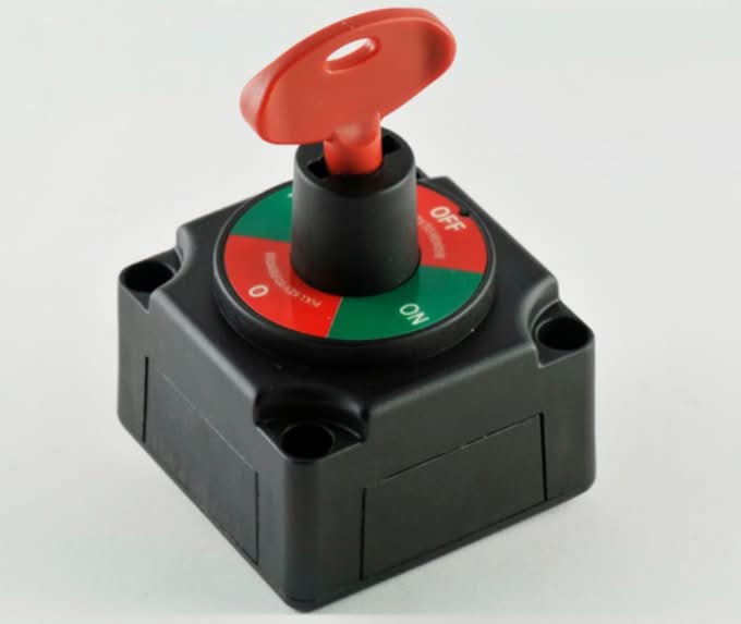 Desconectador baterías 300A - 2 posiciones para 1 baterias. - ELECSUN - fischer Shop