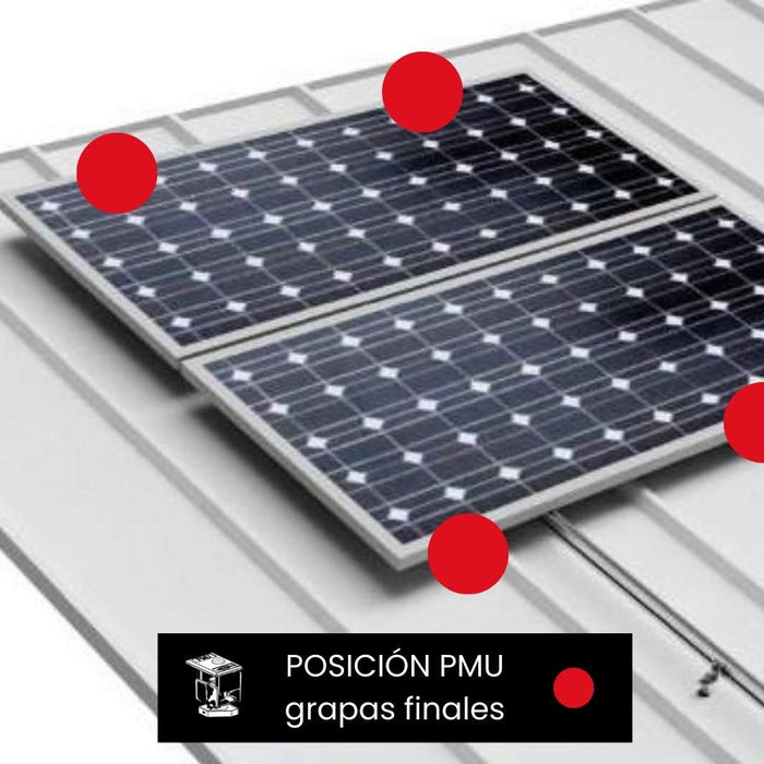 Kit coplanar para cubierta de chapa fischer (Estructura para inicio y final en Horizontal) - fischer Shop