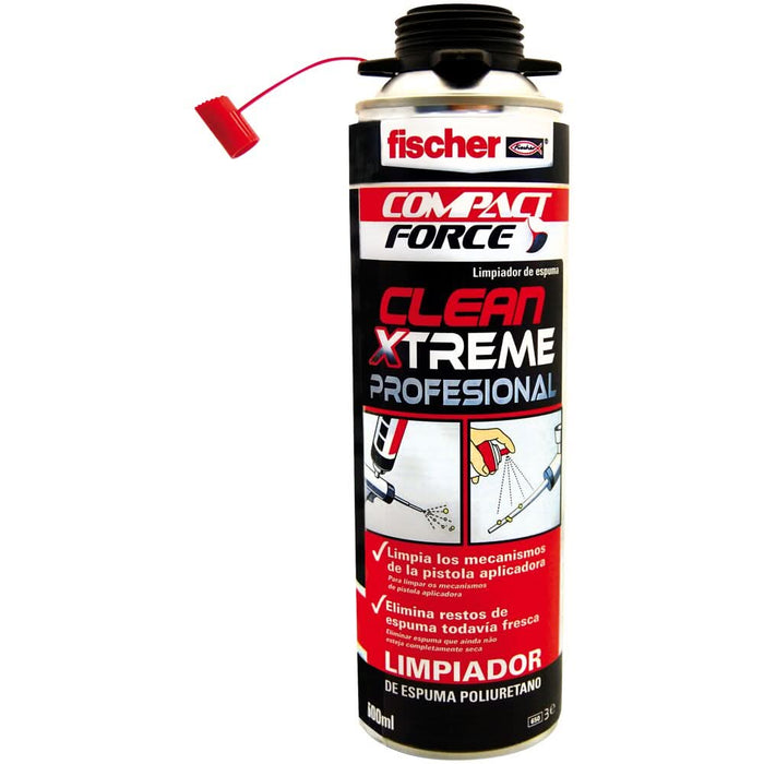 Limpiador espuma poliuretano profesional - 500 ml - fischer Shop