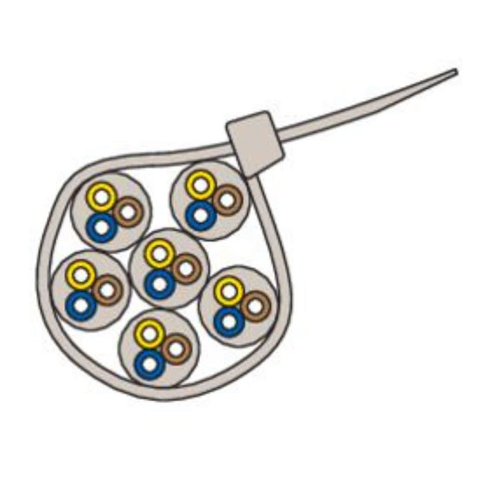 Brida de nylon fischer  UBN 3,6x200 blanca- 100B (Pack 100 unidades) - fischer Shop