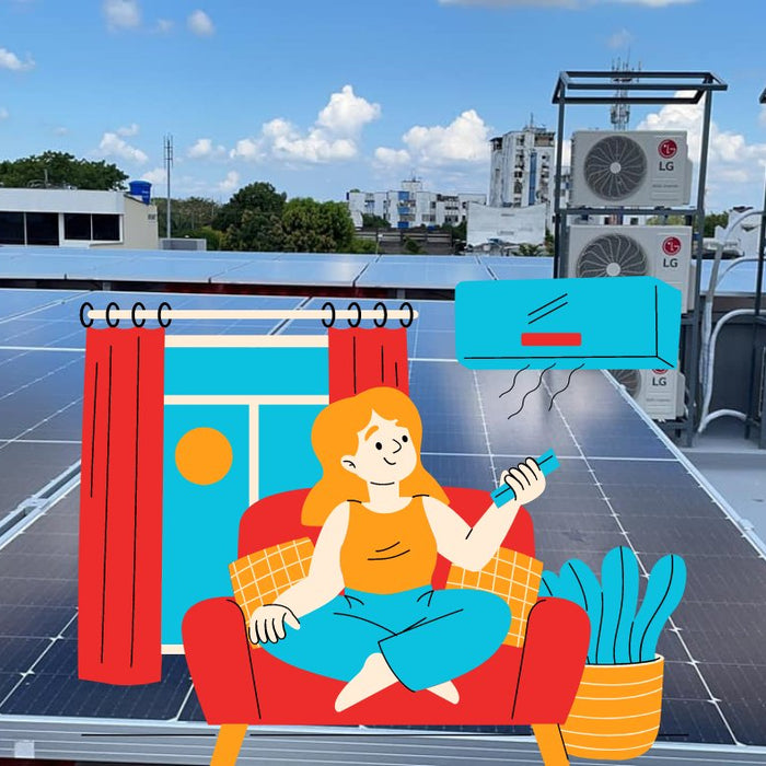 Cómo Ahorrar en AIRE ACONDICIONADO y en FACTURA DE LA LUZ gracias las PLACAS SOLARES - fischer Shop