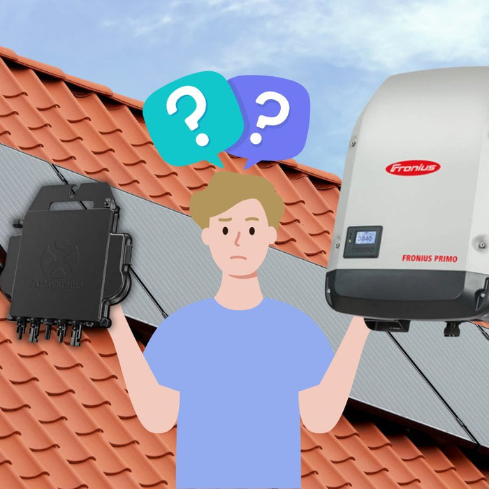 Instalar MICROINVERSORES SOLARES vs. INVERSORES STRING ➜ ¿CUÁL ES MEJOR? - fischer Shop