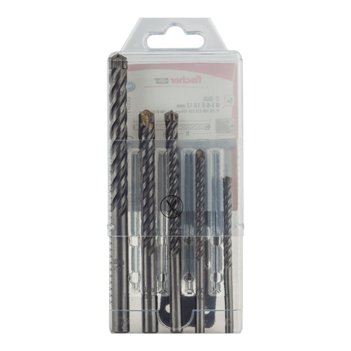 Estuche Broca Quatrium D-SDX de fischer | Precisión y Durabilidad en Perforaciones de Mampostería - fischer Shop 