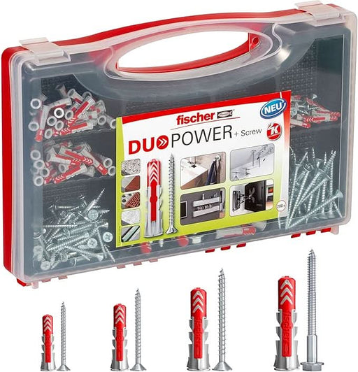 Set Tacos DuoPower + Tornillos (280 uds) – Fijación Universal y Alta Adherencia - fischer Shop