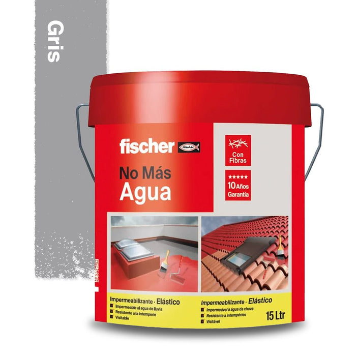 Impermeabilizante "No Más Agua" de Caucho Elástico con Fibras - fischer Shop