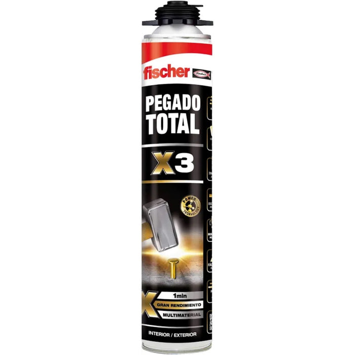 Espuma pegado x3 750ml | adhesivo montaje  - fischer