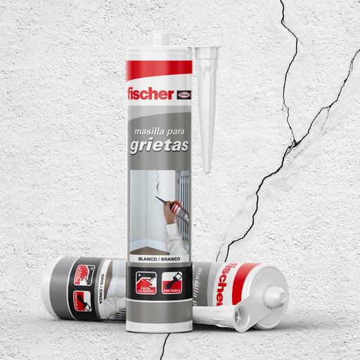 Masilla para pared, especial grietas (300 ml) - fischer Shop
