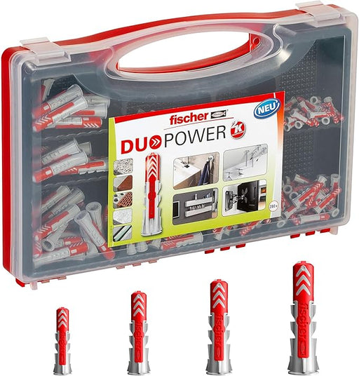 DuoPower Redbox – Surtido Universal de Tacos (280 uds) en Estuche Reutilizable - fischer Shop