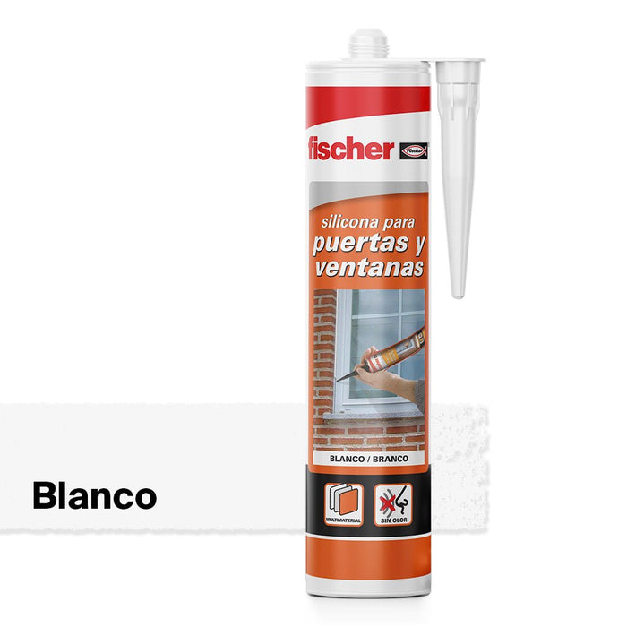 Silicona Neutra para Puertas y Ventanas 300ml - fischer Shop