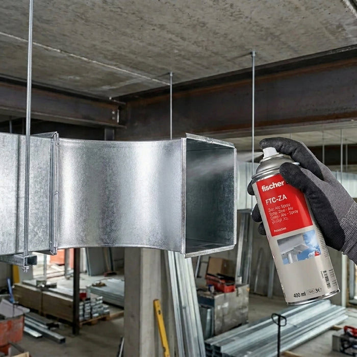 Spray zinc aluminio FTC-ZA fischer | Repara galvanizado