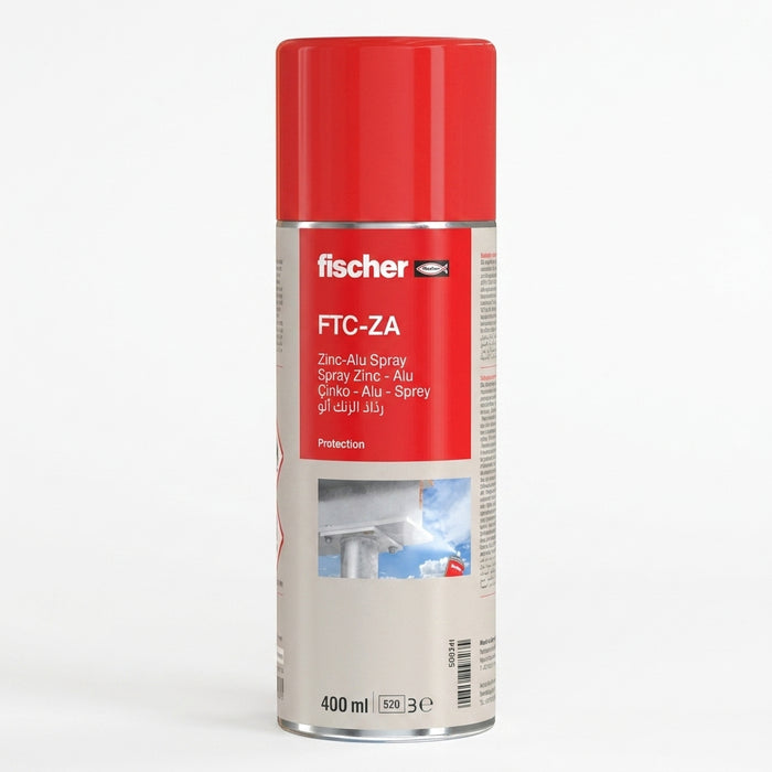 Spray zinc aluminio FTC-ZA fischer | Repara galvanizado