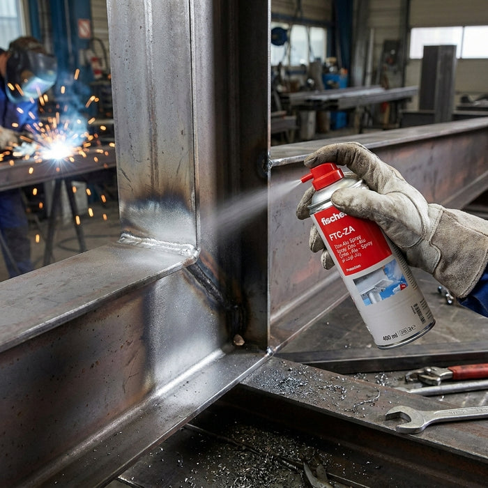 Spray zinc aluminio FTC-ZA fischer | Repara galvanizado