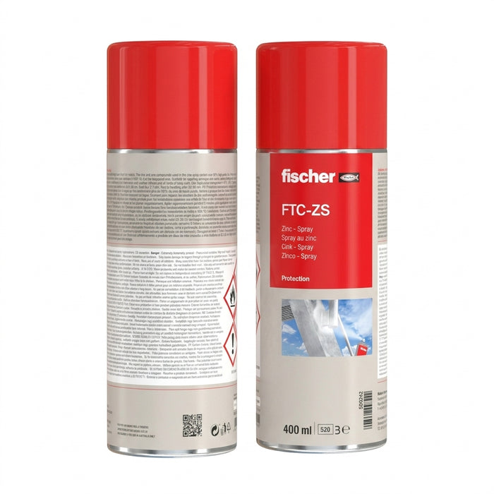 Spray de zinc FTC-ZS Fischer 400 ml | Galvanizado en frío