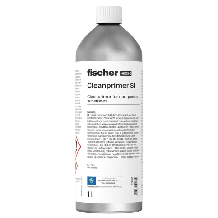 Cleanprimer SI 1 L fischer | Promotor de adhesión para paneles - fischer Shop