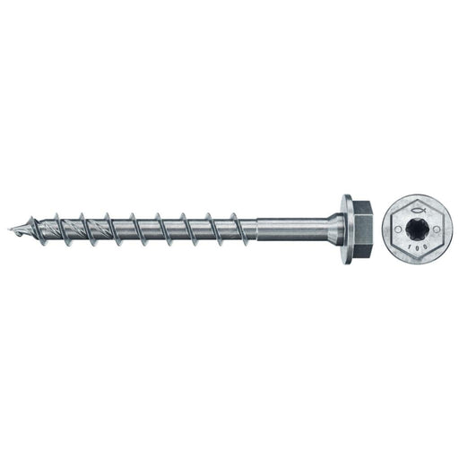 Tornillos PowerFast II Cabeza hexagonal torx rosaca total zincado | Metal a madera - fischer Shop