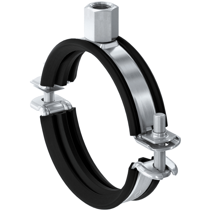 Abrazadera isofónica FRS - L Universal fischer | Fijación rápida y segura para tuberías - fischer Shop