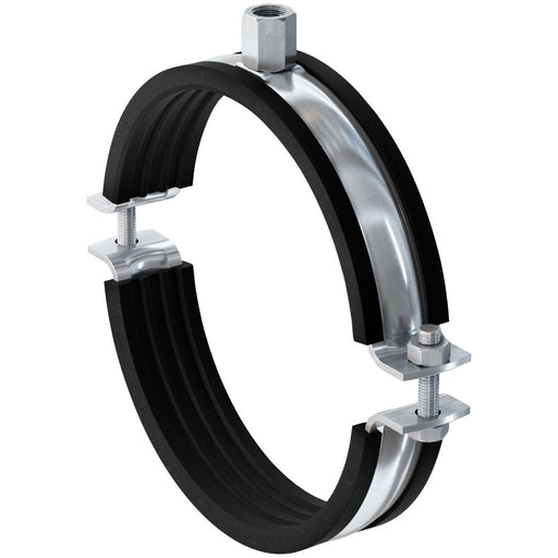 Abrazadera de tubo de alta resistencia FRSM fischer | Métrica con aislamiento acústico - fischer Shop