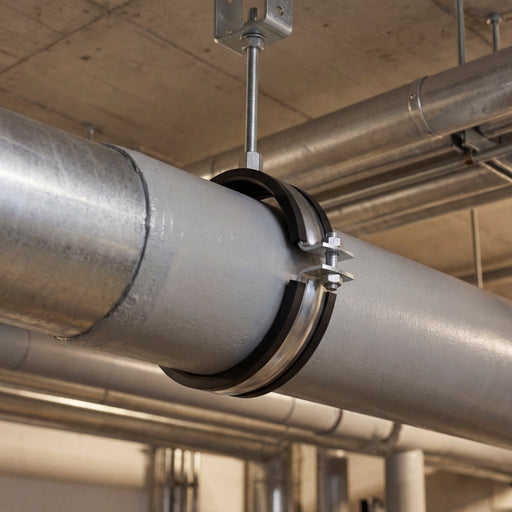 Abrazadera de tubo de alta resistencia FRSM fischer | Métrica con aislamiento acústico - fischer Shop