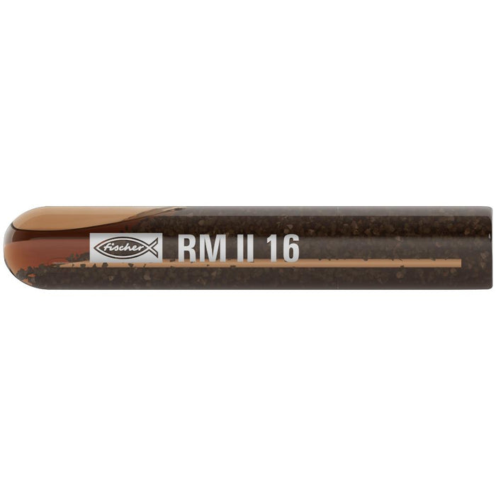 Cápsula química RM II 16 fischer | Anclaje sin limpieza para hormigón fisurado 10 uds - fischer Shop