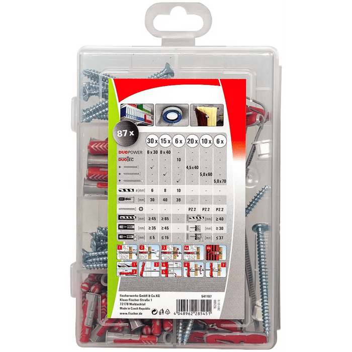 Maletin Profi - Box de surtido de tacos DuoLine con tornillos - fischer Shop