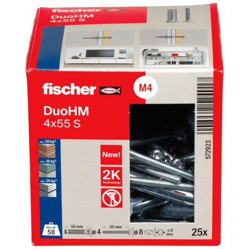 Taco metálico DuoHM para placas de yeso laminado (Pladur®) - fischer Shop