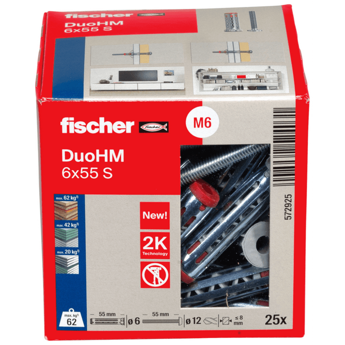 Taco metálico DuoHM para placas de yeso laminado (Pladur®) - fischer Shop