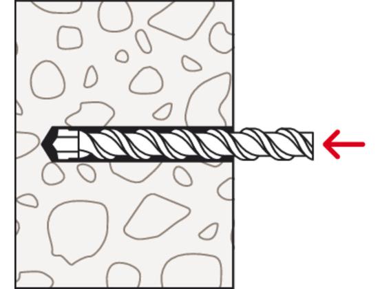 Taco nylon M10 S Fischer | Rosca métrica M10 - fischer Shop