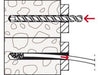 Taco largo SXRL M10 con tornillo FUS (Caja 50 Unidades) - fischer Shop 