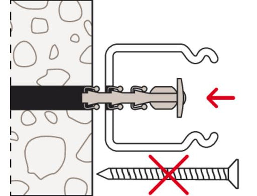 ClipFix SF plus SD fischer · anclaje y tornillo en una pieza · hasta 11 kg - fischer Shop