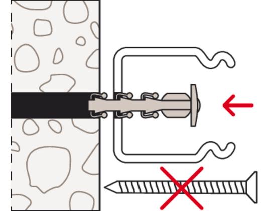 ClipFix SF plus SD fischer · anclaje y tornillo en una pieza · hasta 11 kg - fischer Shop