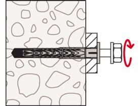 Taco largo SXRL M10 con tornillo FUS (Caja 50 Unidades) - fischer Shop 